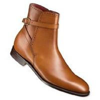 Handmade mens fashion jodhpur ankle boots,Men Tan ankle high jodhpur boots - Thumbnail 4
