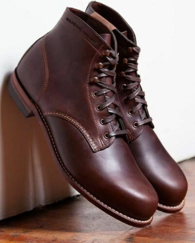Handmade Men dark brown lace up boots, Men ankle boots, Menswear