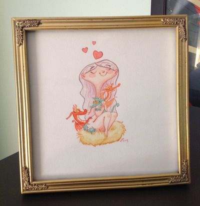 "Khaleeeesi" original watercolor painting