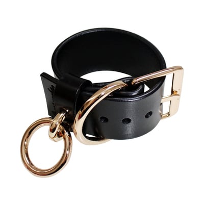 Jenn cuff ( black + gold )