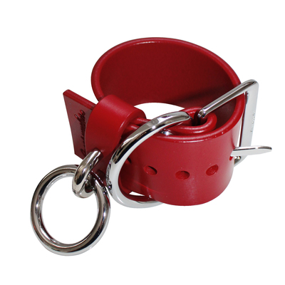 Jenn cuff ( red + silver )