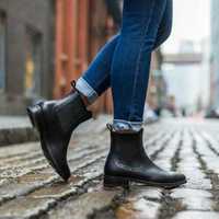Handmade Men's Black Ankle Chelsea Leather Boot - Thumbnail 4