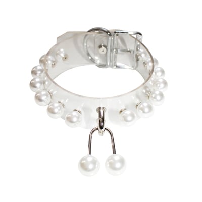 Garten choker ( clear + silver )