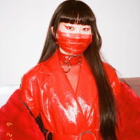 Orleena Choker ( Red + Silver ) - Thumbnail 3