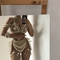 Marina Choker ( Clear + Gold ) - Thumbnail 3