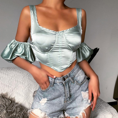 Sexy backless vest top