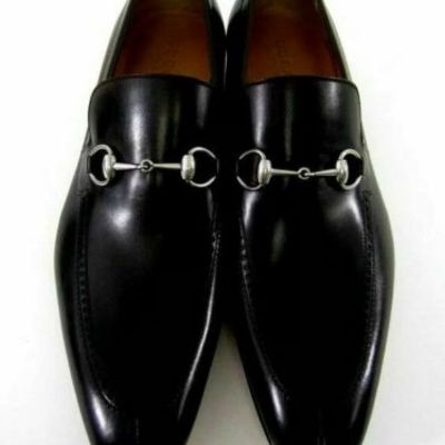 Handmade men's leather loafers & slip ons black stylish classic formal shoes