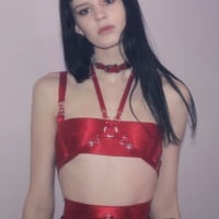 VIV Choker ( Red + Silver ) - Thumbnail 3