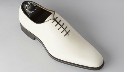 Handmade Men,s Classic Style Real Leather White Formal Shoes,men leather shoes