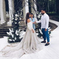 Beautiful Off Shoulder Boho A Line Princess Dress - Thumbnail 1