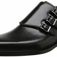 New Men's Handmade Black color Leather Triple Monk Strap Dress Fashion Shoes - Thumbnail 4