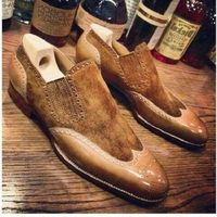 New Handmade Men's Loafers & Slip-Ons driving shoes,men's - Thumbnail 4