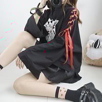 New Harajuku Strange Tie Sweatshirt - Thumbnail 1
