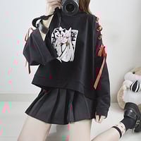New Harajuku Strange Tie Sweatshirt - Thumbnail 4