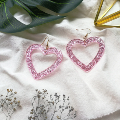 Gorgeous Kawaii Large Pink Earrings
