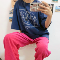 Free Shipping-ABSTRACT DRAWING TEE - Thumbnail 3