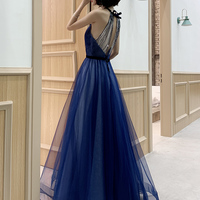 Elegant tulle long prom dress evening dress - Thumbnail 2
