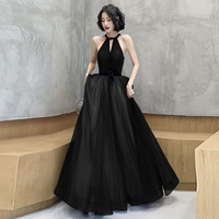 Elegant tulle long prom dress evening dress - Thumbnail 3