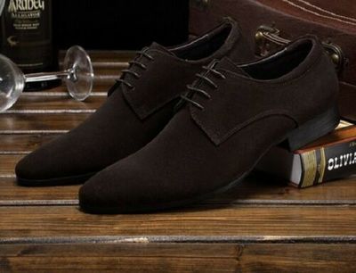 Handmade Men’s Suede Lace Up Shoes, Men’s Chocolate Brown Derby Stylish Shoes