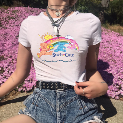 Such cute rainbow and bear top