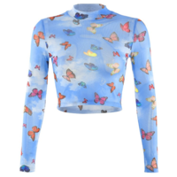 BUTTERFLY BLUE MESH TOP - Thumbnail 3