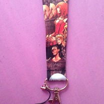 Black Disney Kingdom Hearts Square Enix Lanyard Keychain ID Holder Sora Roxas Donald Duck Goofy Final Fantasy 