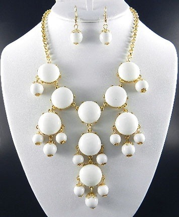 White Bubble Necklace