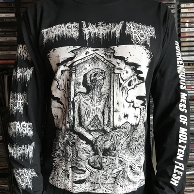 Disease / hacksaw / melting rot split longsleeve