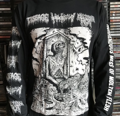 Disease / Hacksaw / Melting Rot split longsleeve