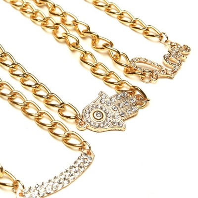 Haniya gold chain necklace