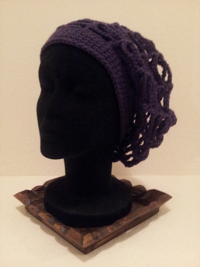 Crochet Slouchy Net Hat