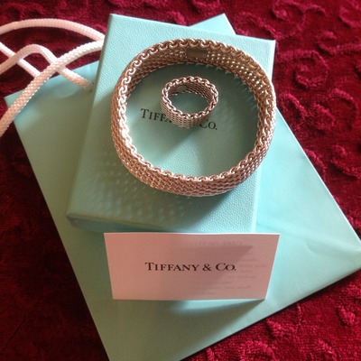 100% authentic tiffany & co somerset mesh set