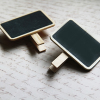Wooden Magnetic Chalkboard Clips - Thumbnail 1