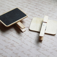 Wooden Magnetic Chalkboard Clips - Thumbnail 2