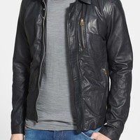 MENS LEATHER JACKET, MENS BLACK JACKET, MEN'S MOTORCYCLE LEATHER JACKET - Thumbnail 4