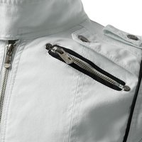 WOMENS BIKER JACKET, WHITE COLOR MOTORCYCLE JACKET, WOMEN BIKER JACKET - Thumbnail 2