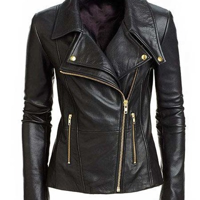 Women's leather jacket, biker leather jacket, black leather jacket womens