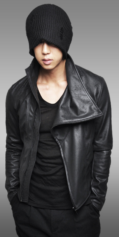 CLASSIC BLACK RICK OWENS LEATHER BIKER JACKET