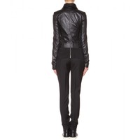 HANDMADE WOMEN CLASSIC BIKER LEATHER JACKET - Thumbnail 3