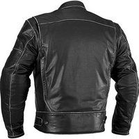 Men Biker Leather Jacket, Men's Distressed Black Leather Jacket, Biker Leather Jacket - Thumbnail 4
