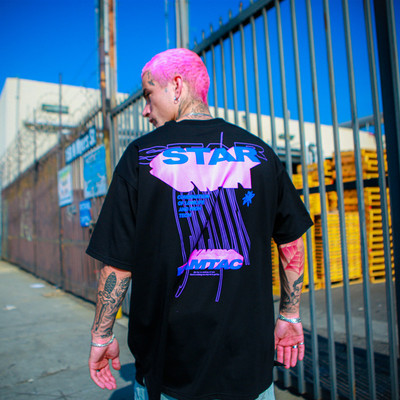 "STAR" T SHIRT BLACK