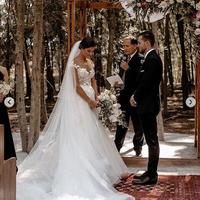 Simple Garden Wedding Dresses Lace AppliquesBoho Wedding Dress  - Thumbnail 1