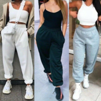 Casual High Waist Harem Pants - Thumbnail 2