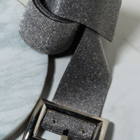 Metal Buckle Shiny Rhinestone Belts - Thumbnail 2