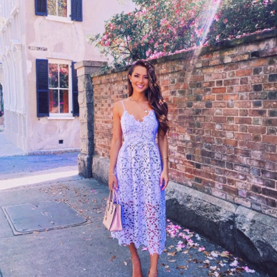 Lace spaghetti strap midi dress - Thumbnail 5