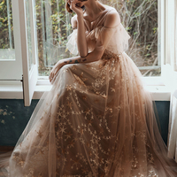 Shiny star sequins long prom dress evening dress - Thumbnail 3