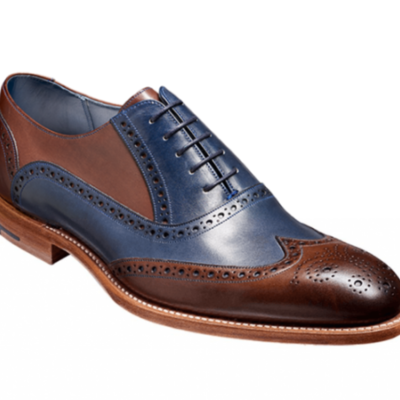 Handmade two tone dress shoes for men's, men brogue leather formal shoes