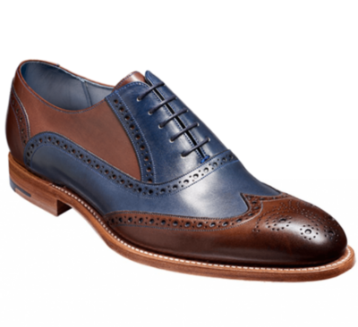 Handmade Two Tone Dress Shoes for Men's, Men Brogue Leather Formal Shoes