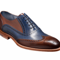 Handmade Two Tone Dress Shoes for Men's, Men Brogue Leather Formal Shoes - Thumbnail 3