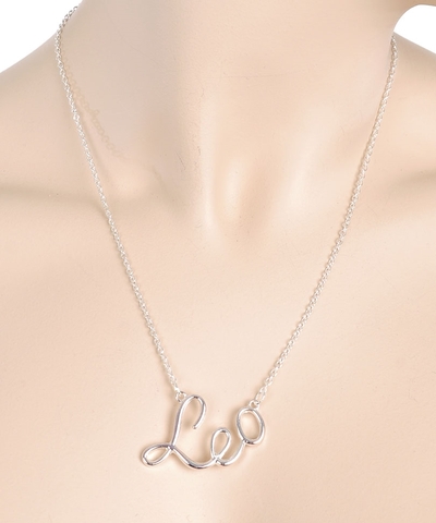 Silver Zodiac Pendant Necklace